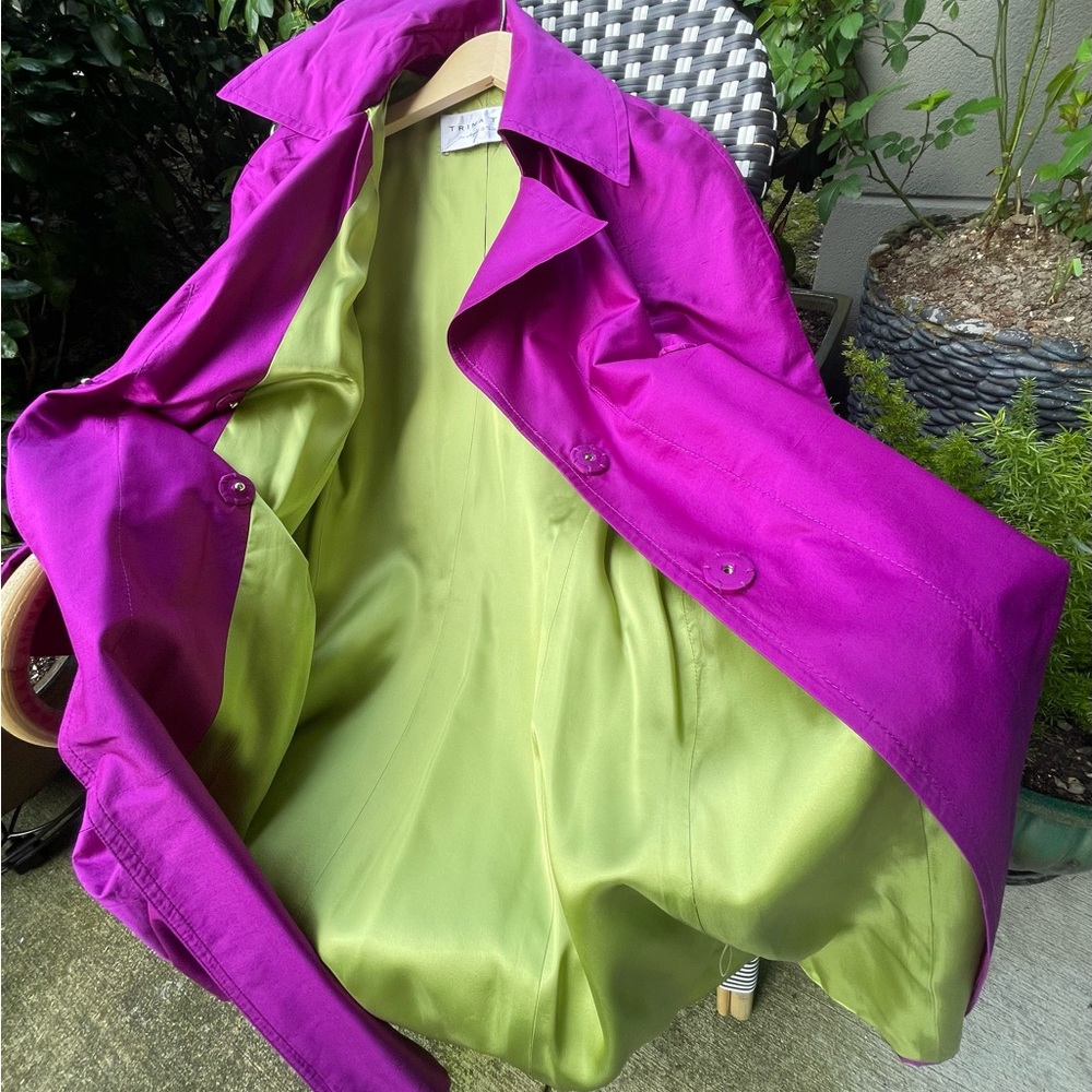 Trina Turk Magenta Pea Coat - Picture 17 of 17